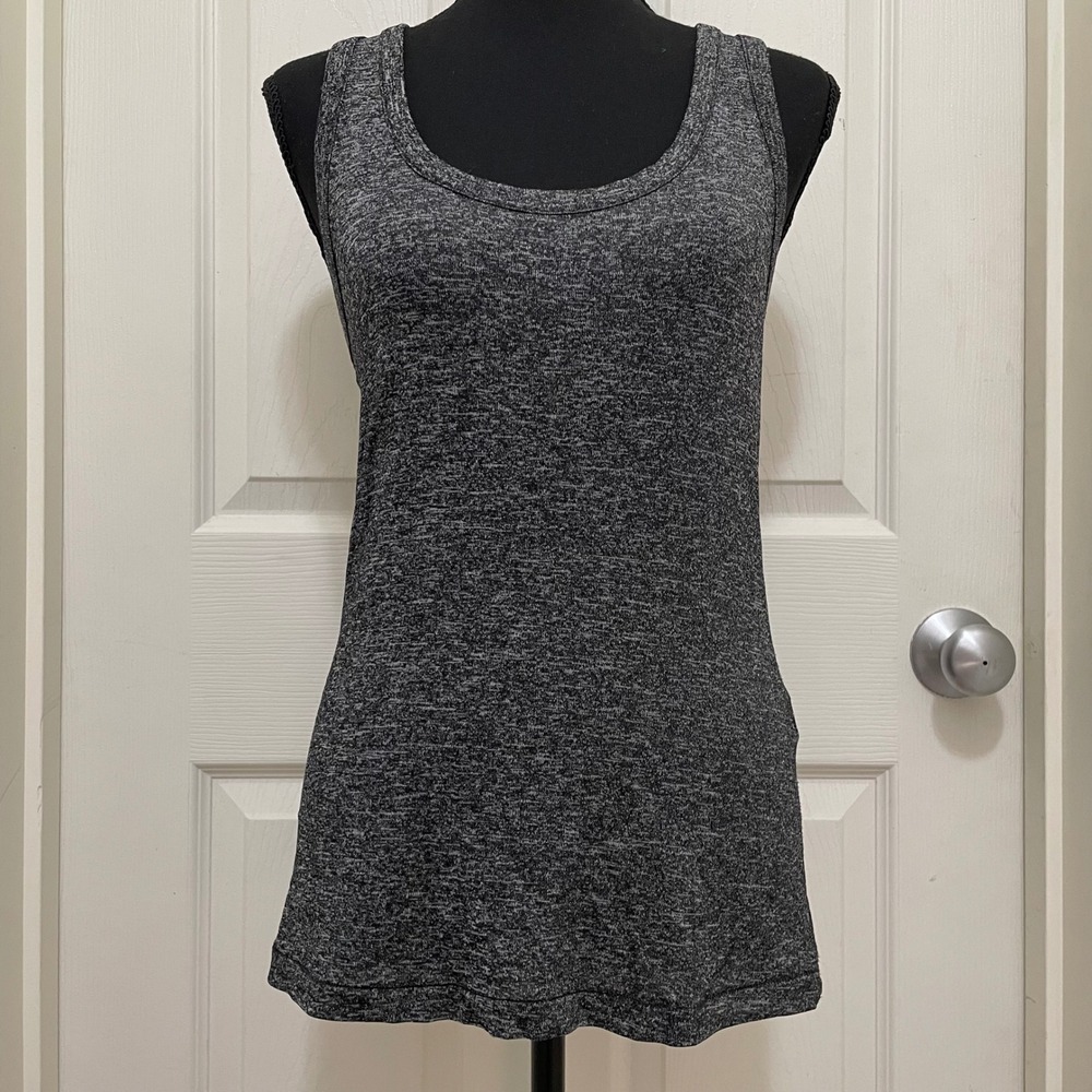Rag & Bone Jean Tank Top Heathered Gray Scoop Neck Small Minimalist Casual Basic